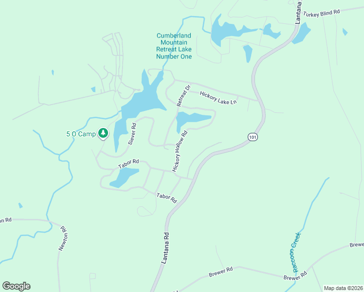 map of restaurants, bars, coffee shops, grocery stores, and more near 439 Hickory Hollow Road in Crossville