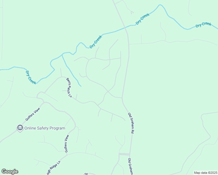 map of restaurants, bars, coffee shops, grocery stores, and more near 59 Crimson Way in Pittsboro