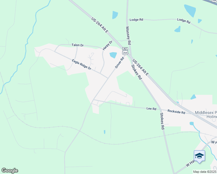 map of restaurants, bars, coffee shops, grocery stores, and more near 7175 Driver Road in Zebulon