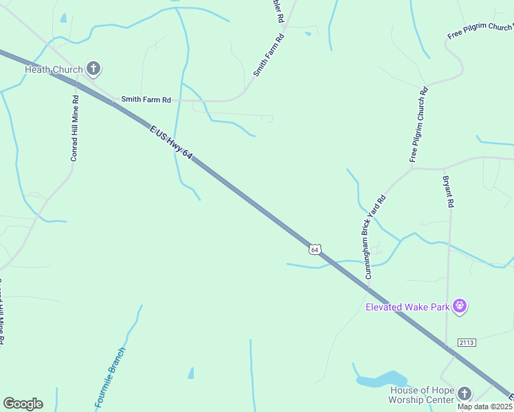 map of restaurants, bars, coffee shops, grocery stores, and more near 5575 East US Highway 64 in Lexington