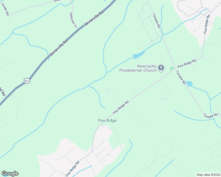 map of restaurants, bars, coffee shops, grocery stores, and more near 4453 Pea Ridge Road in Maryville