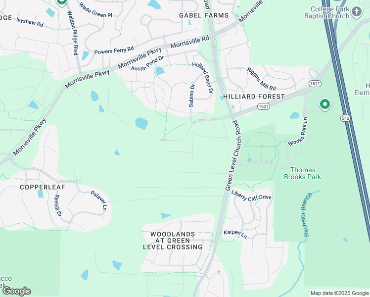 map of restaurants, bars, coffee shops, grocery stores, and more near 7633 Ballard Hill Lane in Cary