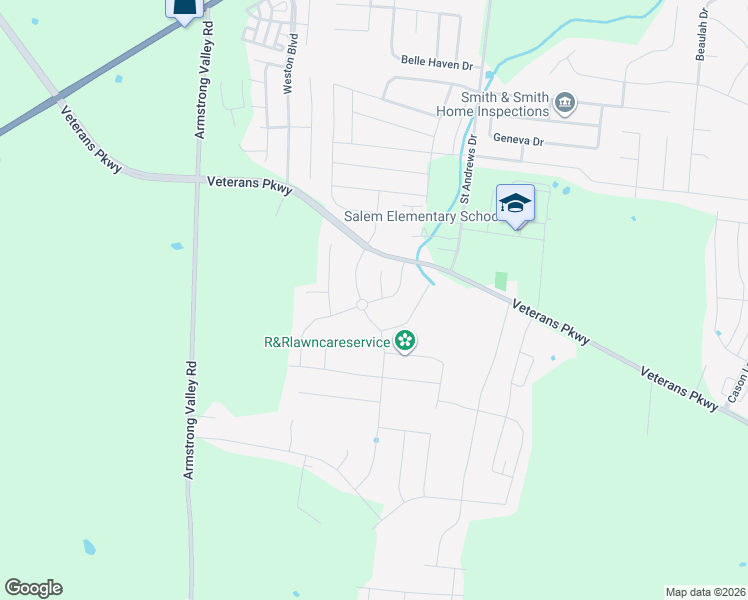 map of restaurants, bars, coffee shops, grocery stores, and more near 3528 Blackwell Boulevard in Murfreesboro