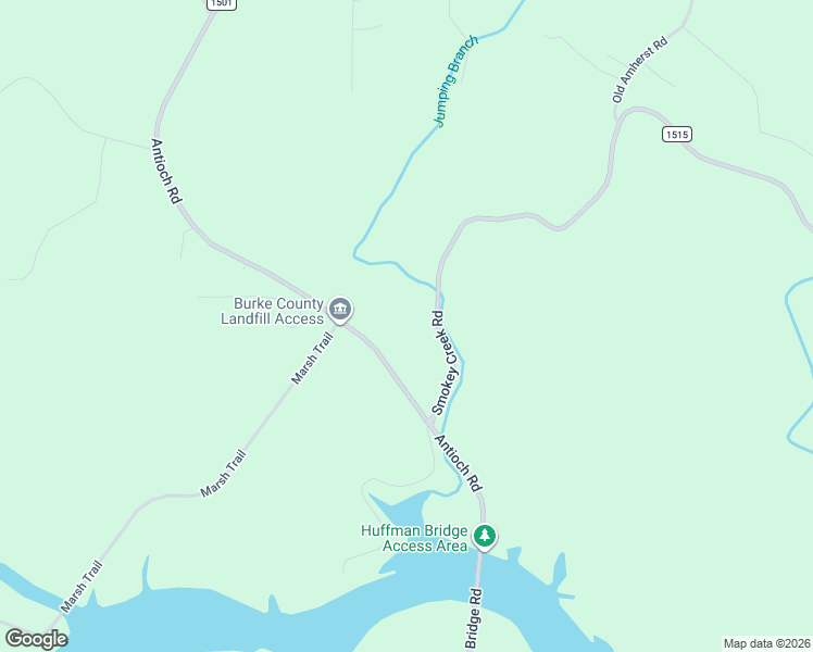 map of restaurants, bars, coffee shops, grocery stores, and more near 1837 Smokey Creek Road in Morganton