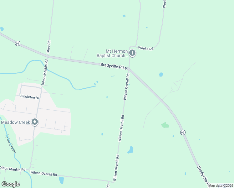 map of restaurants, bars, coffee shops, grocery stores, and more near 3310 Wilson Overall Road in Murfreesboro