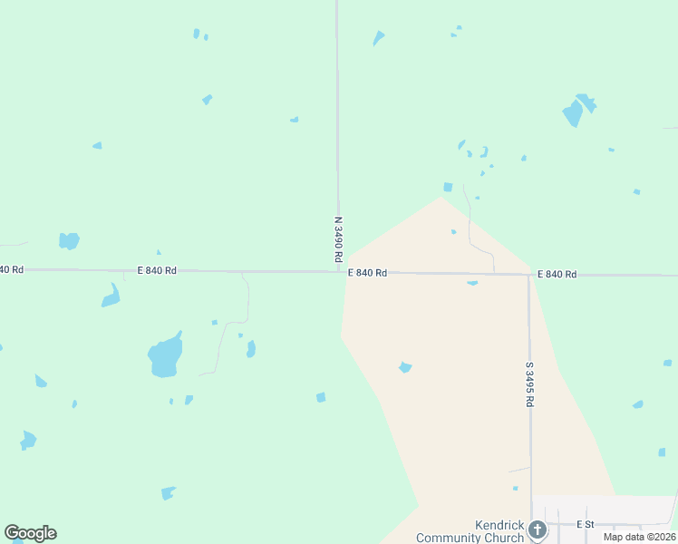 map of restaurants, bars, coffee shops, grocery stores, and more near 349076 East 840 Road in Stroud