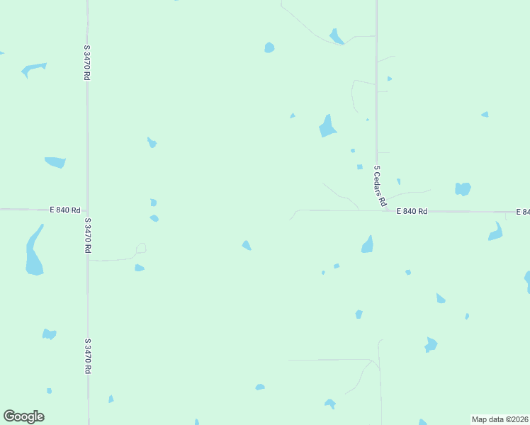 map of restaurants, bars, coffee shops, grocery stores, and more near 347693 East 840 Road in Stroud