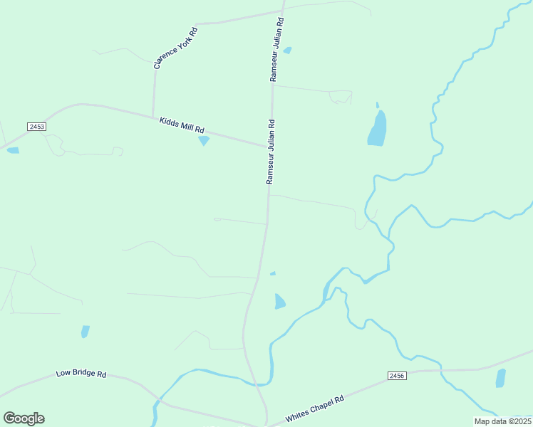 map of restaurants, bars, coffee shops, grocery stores, and more near 2437 Ramseur Julian Road in Liberty