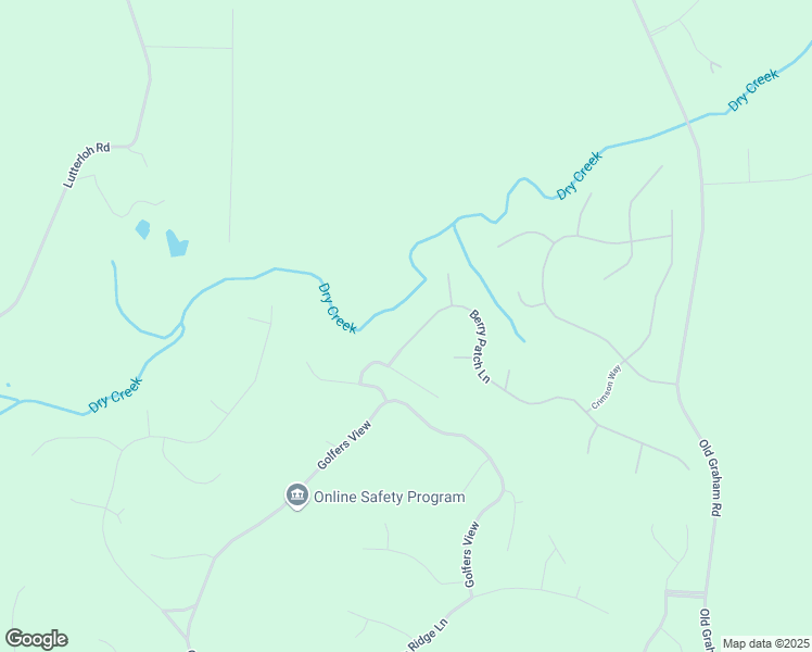 map of restaurants, bars, coffee shops, grocery stores, and more near 91 Berry Patch Lane in Pittsboro