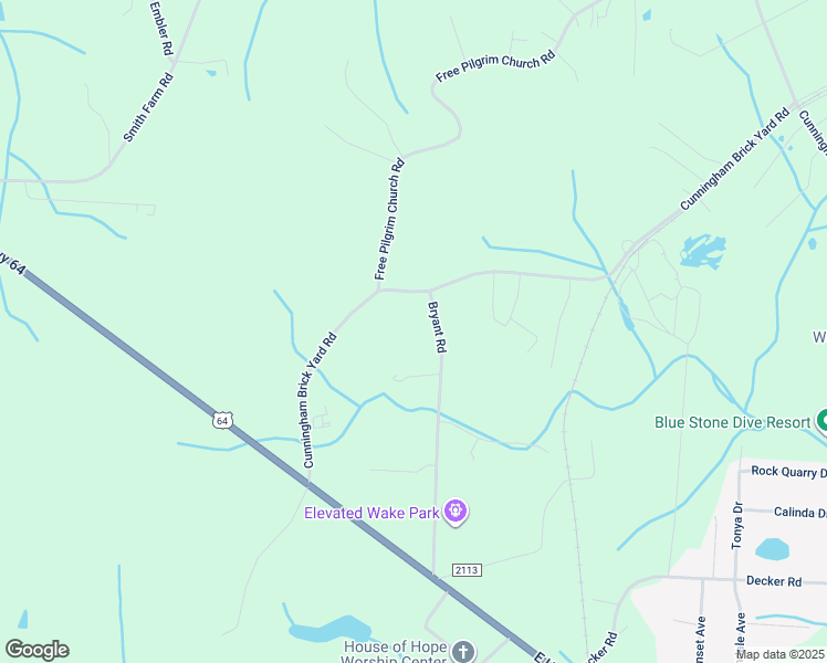 map of restaurants, bars, coffee shops, grocery stores, and more near 633 Bryant Road in Lexington