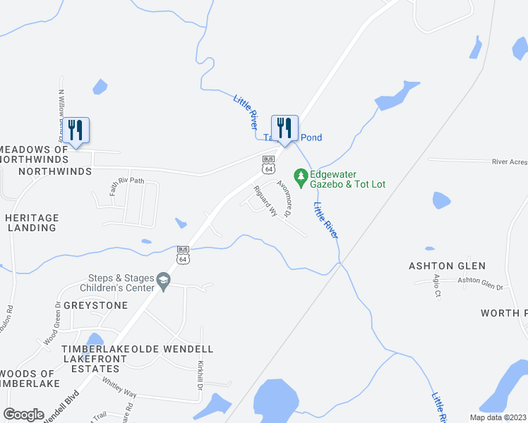 map of restaurants, bars, coffee shops, grocery stores, and more near 605 Embrun Run in Eagle Rock