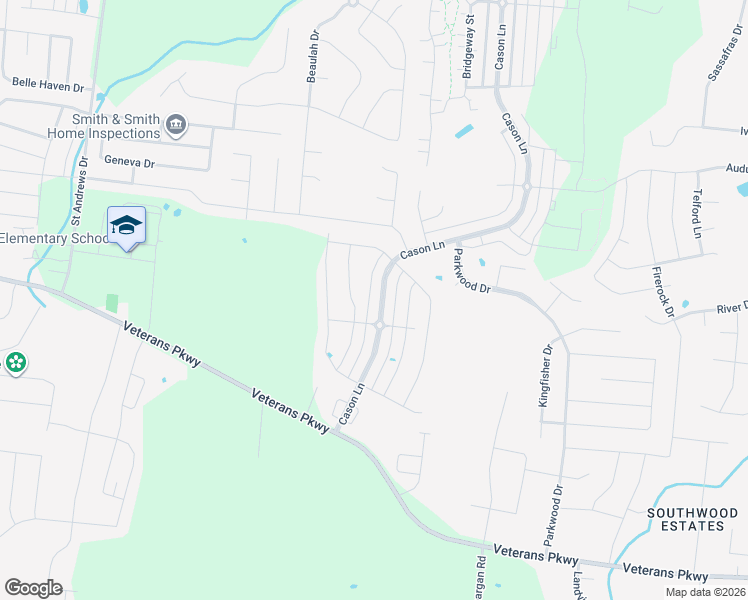 map of restaurants, bars, coffee shops, grocery stores, and more near 2836 Cason Lane in Murfreesboro