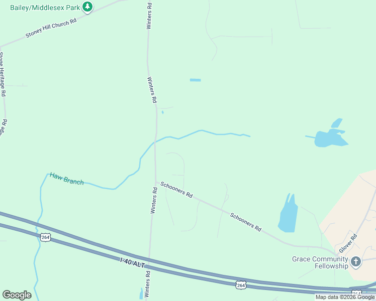 map of restaurants, bars, coffee shops, grocery stores, and more near 8823 Surrey Top Road in Bailey