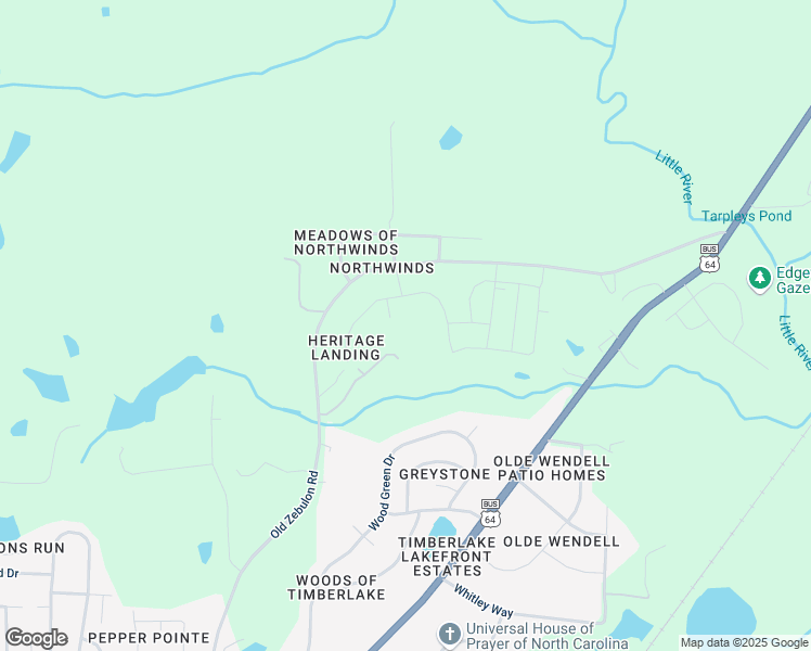 map of restaurants, bars, coffee shops, grocery stores, and more near 815 Old Zebulon Road in Wendell