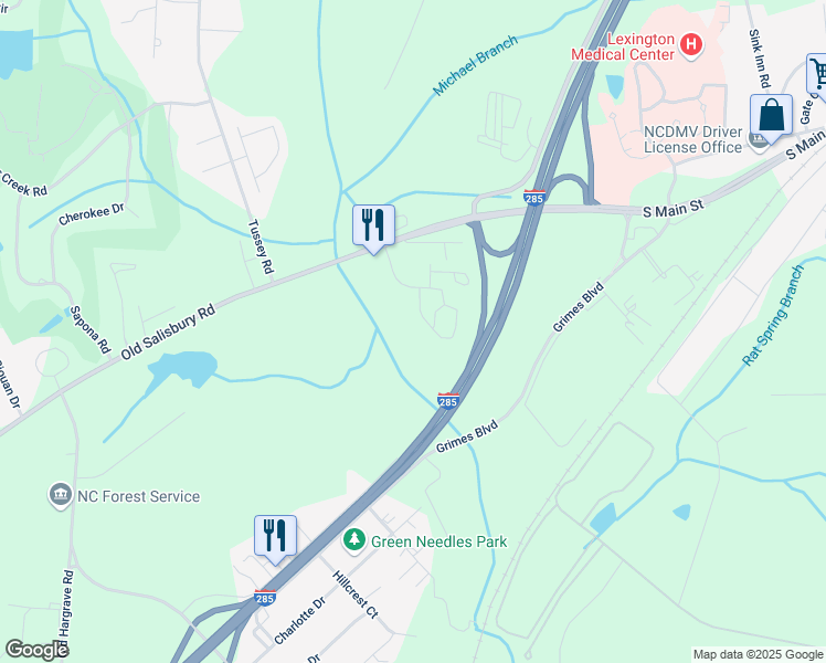 map of restaurants, bars, coffee shops, grocery stores, and more near 2038 Regents Center Lane in Lexington