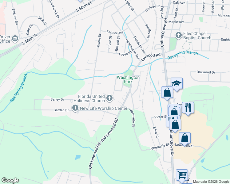 map of restaurants, bars, coffee shops, grocery stores, and more near 221 Jessup Street in Lexington