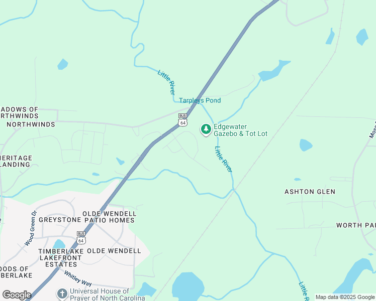 map of restaurants, bars, coffee shops, grocery stores, and more near 772 Riguard Way in Wendell