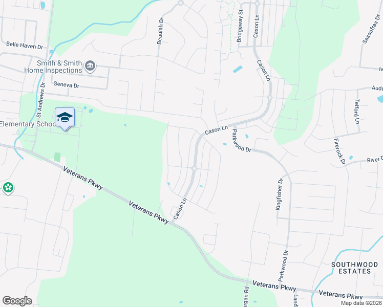 map of restaurants, bars, coffee shops, grocery stores, and more near 2836 Cason Lane in Murfreesboro