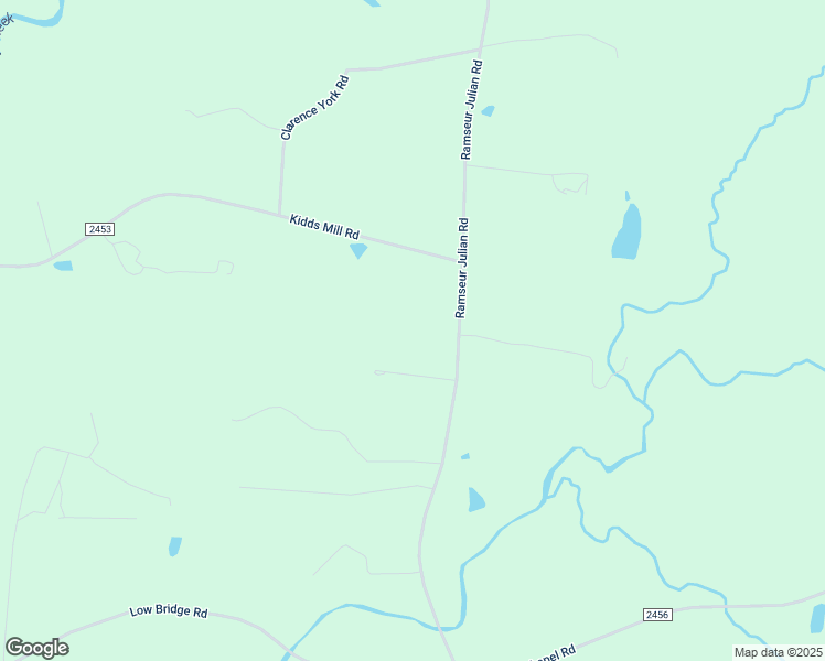 map of restaurants, bars, coffee shops, grocery stores, and more near 2437 Ramseur Julian Road in Liberty