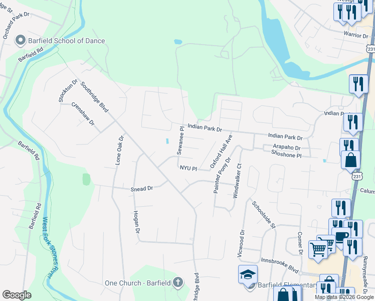 map of restaurants, bars, coffee shops, grocery stores, and more near 451 Stetson Court in Murfreesboro