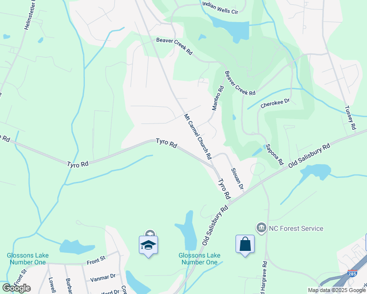 map of restaurants, bars, coffee shops, grocery stores, and more near 452 Tyro Road in Lexington