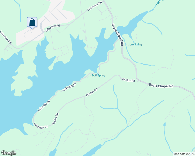map of restaurants, bars, coffee shops, grocery stores, and more near 1965 Lakeside Drive in Lenoir City