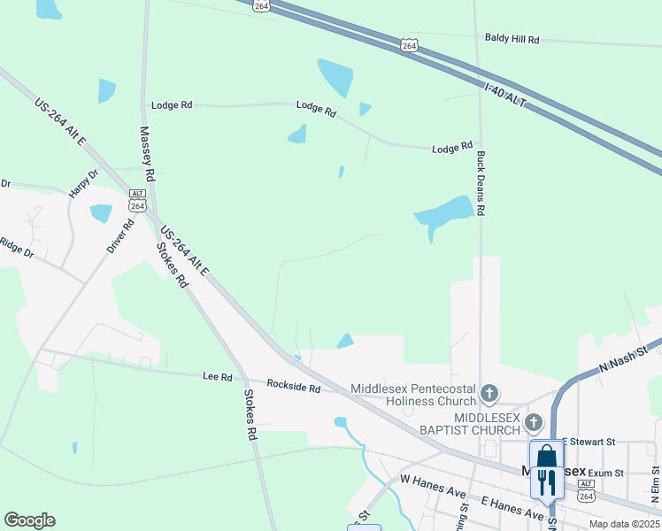 map of restaurants, bars, coffee shops, grocery stores, and more near in Middlesex