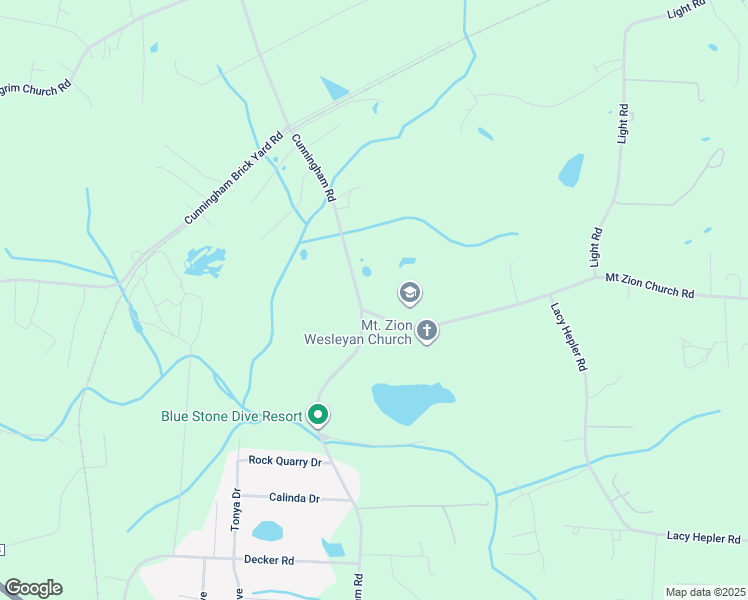 map of restaurants, bars, coffee shops, grocery stores, and more near 2821 Cunningham Road in Thomasville