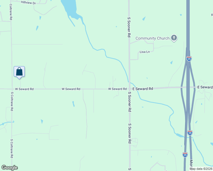 map of restaurants, bars, coffee shops, grocery stores, and more near 308 West Seward Road in Guthrie