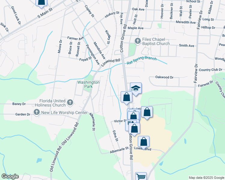 map of restaurants, bars, coffee shops, grocery stores, and more near 988 Ulysses Street in Lexington