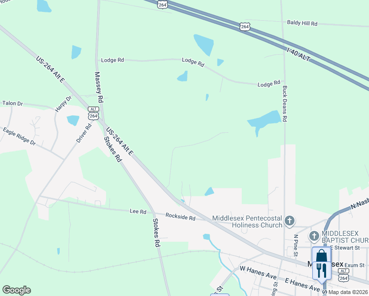 map of restaurants, bars, coffee shops, grocery stores, and more near 12396 West Finch Avenue in Middlesex