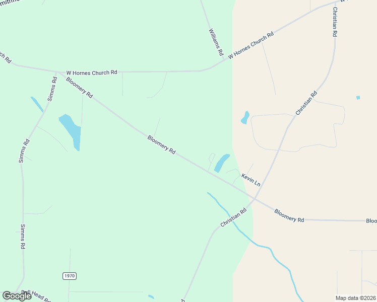 map of restaurants, bars, coffee shops, grocery stores, and more near 1240 Bloomery Road in Bailey