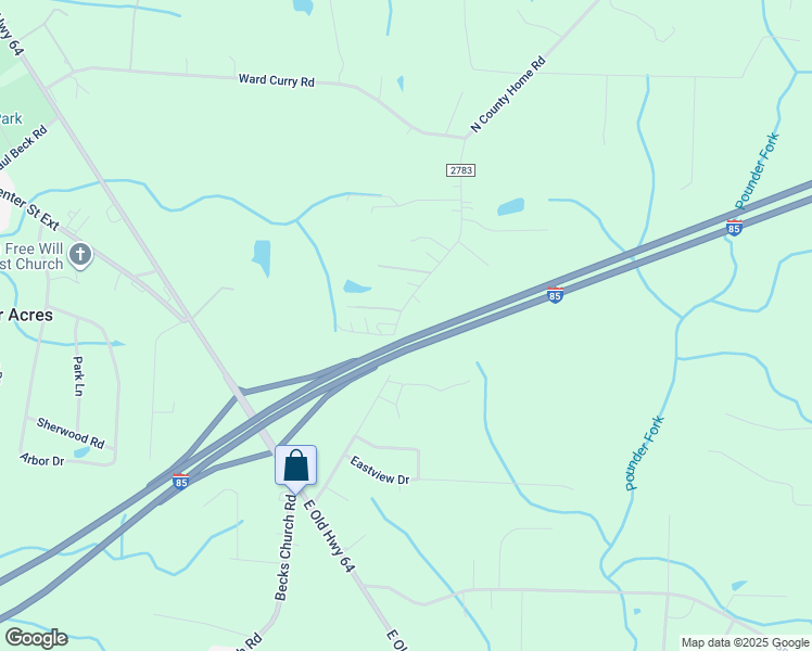 map of restaurants, bars, coffee shops, grocery stores, and more near 1459 North County Home Road in Lexington