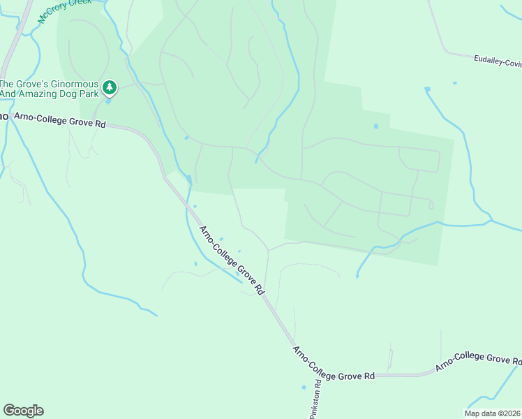 map of restaurants, bars, coffee shops, grocery stores, and more near 6417 Locust Ridge Road in College Grove