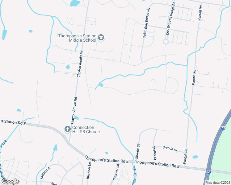map of restaurants, bars, coffee shops, grocery stores, and more near 3643 Ronstadt Road in Thompson's Station
