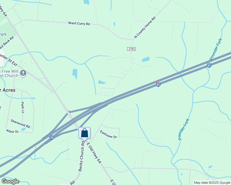 map of restaurants, bars, coffee shops, grocery stores, and more near 1459 North County Home Road in Lexington