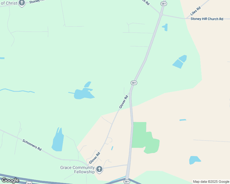 map of restaurants, bars, coffee shops, grocery stores, and more near Lyn Road in Nash County