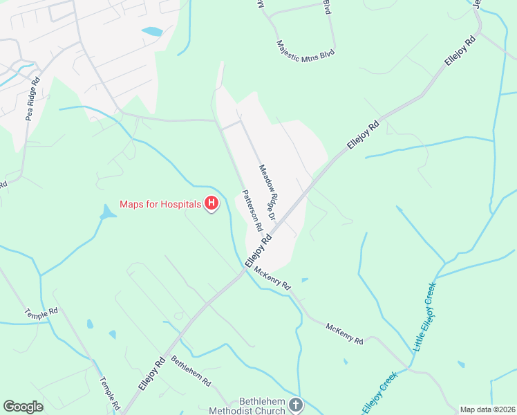 map of restaurants, bars, coffee shops, grocery stores, and more near 765 Meadow Ridge Drive in Walland