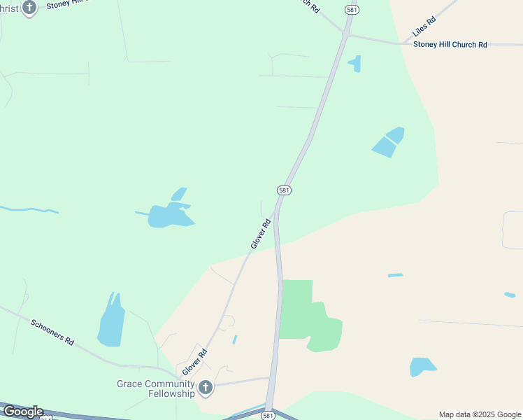map of restaurants, bars, coffee shops, grocery stores, and more near Lyn Road in Nash County