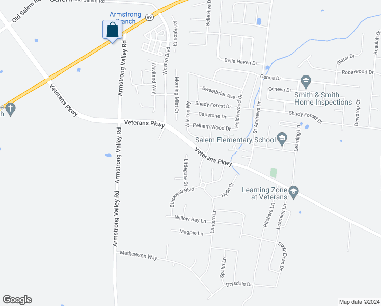 map of restaurants, bars, coffee shops, grocery stores, and more near 3407 Littlegate Street in Murfreesboro