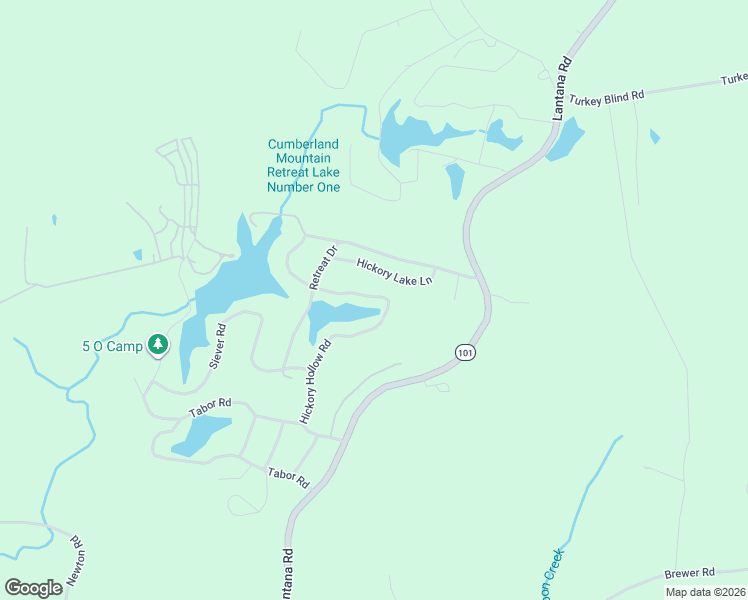 map of restaurants, bars, coffee shops, grocery stores, and more near 154 Hickory Hollow Road in Crossville