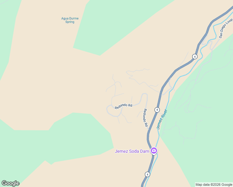map of restaurants, bars, coffee shops, grocery stores, and more near 21 El Cerrito Place in Jemez Springs