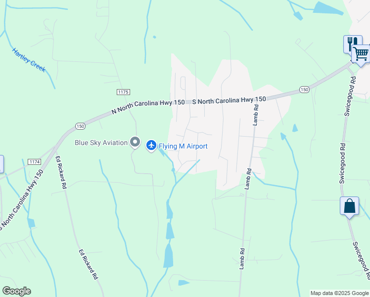 map of restaurants, bars, coffee shops, grocery stores, and more near 303 Oakdale Lane in Lexington