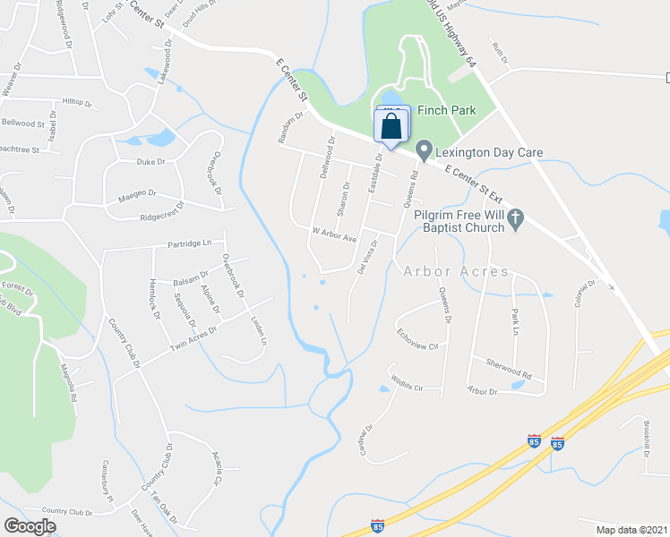 map of restaurants, bars, coffee shops, grocery stores, and more near 208 Eastdale Drive in Lexington