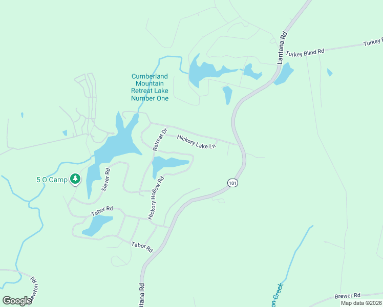 map of restaurants, bars, coffee shops, grocery stores, and more near 154 Hickory Hollow Road in Cumberland County