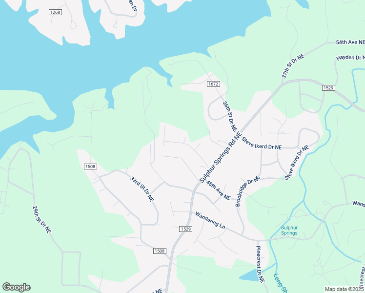 map of restaurants, bars, coffee shops, grocery stores, and more near 3256 48th Avenue Lane Northeast in Hickory