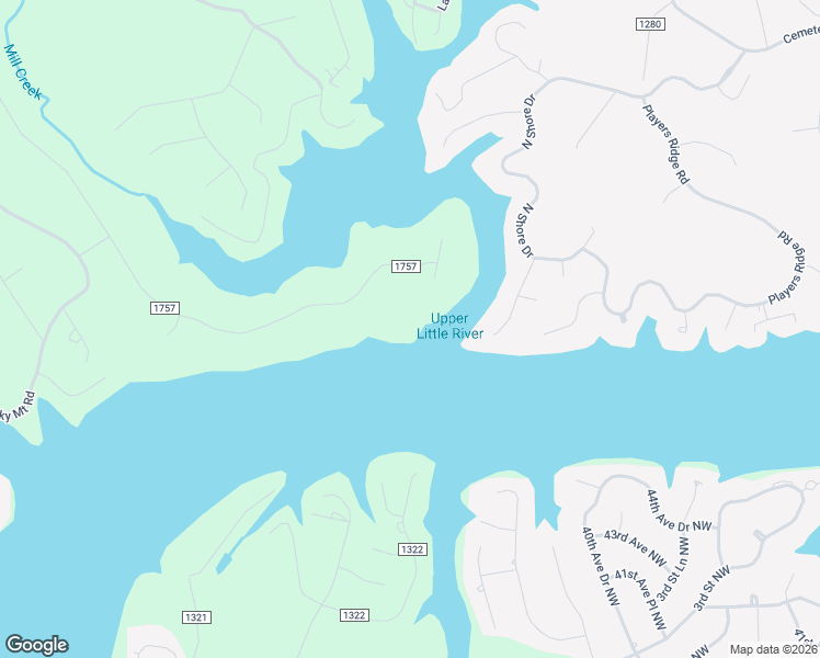 map of restaurants, bars, coffee shops, grocery stores, and more near 6205 Plantation Pointe Drive in Granite Falls
