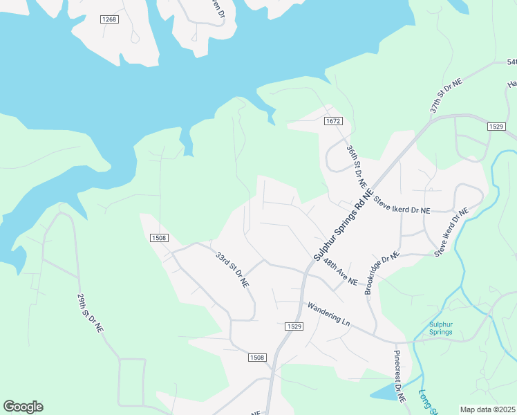 map of restaurants, bars, coffee shops, grocery stores, and more near 4827 32nd Street Lane Northeast in Hickory