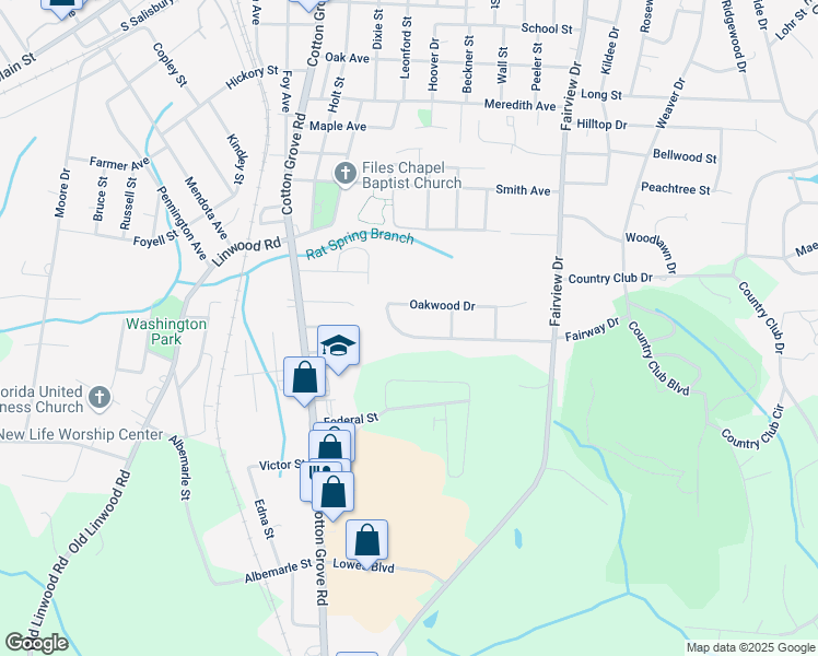map of restaurants, bars, coffee shops, grocery stores, and more near 310 Fairway Drive in Lexington