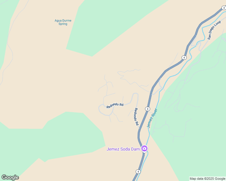 map of restaurants, bars, coffee shops, grocery stores, and more near 55 El Cerrito Place in Jemez Springs